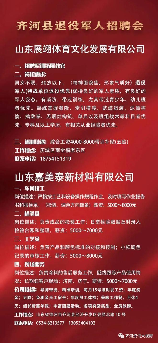 齐河招聘网，求职新篇章，开启您的职业之路